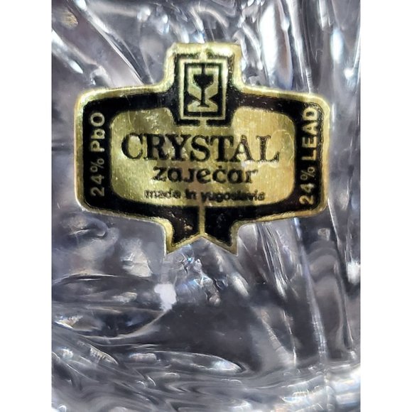Zajecar Yugoslavia 24% Lead Crystal Bowl w/ Lid Candy Dish Trinket Vanity Vtg - Picture 5 of 5